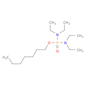 Phosphorodiamidic acid, tetraethyl-, heptyl ester