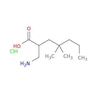 Heptanoic acid, 2-(aminomethyl)-4,4-dimethyl-, hydrochloride