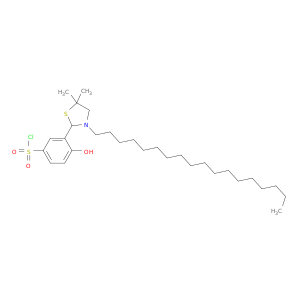 Benzenesulfonylchloride, 3-(5,5-dimethyl-3-octadecyl-2-thiazolidinyl)-4-hydroxy-