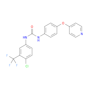 Urea, N-[4-chloro-3-(trifluoromethyl)phenyl]-N'-[4-(4-pyridinyloxy)phenyl]-