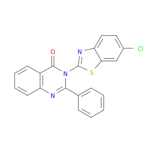 4(3H)-Quinazolinone, 3-(6-chloro-2-benzothiazolyl)-2-phenyl-