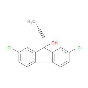 9H-Fluoren-9-ol, 2,7-dichloro-9-(1-propynyl)-
