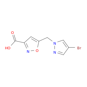 5-[(4-Bromo-1H-pyrazol-1-yl)methyl]-1,2-oxazole-3-carboxylic Acid