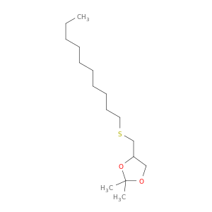 1,3-Dioxolane, 4-[(decylthio)methyl]-2,2-dimethyl-