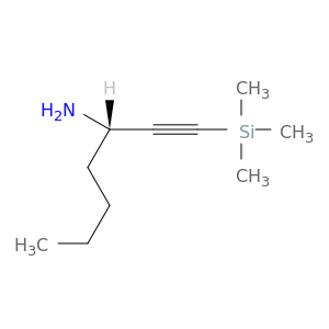 1-Heptyn-3-amine, 1-(trimethylsilyl)-, (S)-