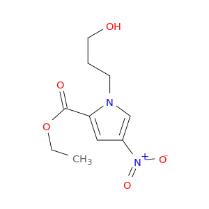 1H-Pyrrole-2-carboxylic acid, 1-(3-hydroxypropyl)-4-nitro-, ethyl ester