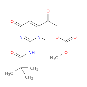 2-{2-[(2,2-dimethylpropanoyl)amino]-6-oxo-3,6-dihydropyrimidin-4-yl}-2-oxoethyl methyl carbonate
