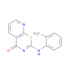 4H-Pyrido[3,2-e]-1,3-thiazin-4-one, 2-[(2-methylphenyl)amino]-