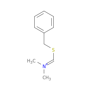 Methanaminium, N-methyl-N-[[(phenylmethyl)thio]methylene]-