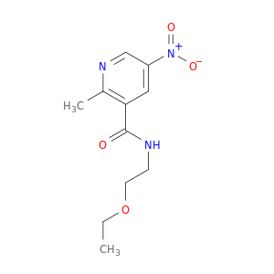 3-Pyridinecarboxamide, N-(2-ethoxyethyl)-2-methyl-5-nitro-