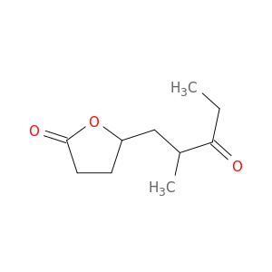 2(3H)-Furanone, dihydro-5-(2-methyl-3-oxopentyl)-