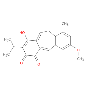 1H-Dibenzo[a,d]cycloheptene-1,4(10H)-dione,3-hydroxy-7-methoxy-9-methyl-2-(1-methylethyl)-