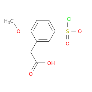 2-[5-(Chlorosulfonyl)-2-methoxyphenyl]acetic Acid