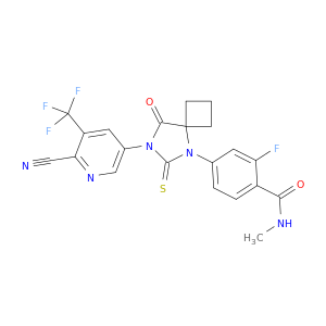 4-[7-[6-氰基-5-(三氟甲基)吡啶-3-基]-8-氧代-6-硫代-5,7-二氮杂螺[3.4]辛-5-基]-2-氟-N-甲基苯甲酰胺