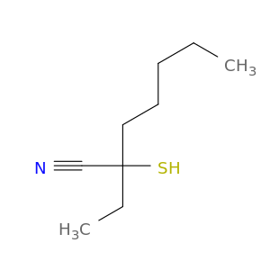 Heptanenitrile, 2-ethyl-2-mercapto-