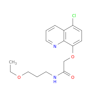Acetamide, 2-[(5-chloro-8-quinolinyl)oxy]-N-(3-ethoxypropyl)-