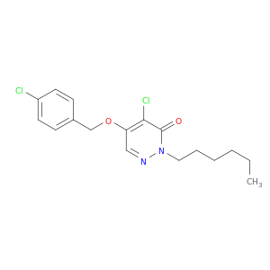3(2H)-Pyridazinone, 4-chloro-5-[(4-chlorophenyl)methoxy]-2-hexyl-