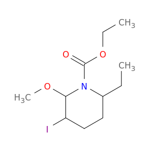 1-Piperidinecarboxylic acid, 6-ethyl-3-iodo-2-methoxy-, ethyl ester