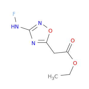1,2,4-Oxadiazole-5-acetic acid, 3-(fluoroamino)-, ethyl ester