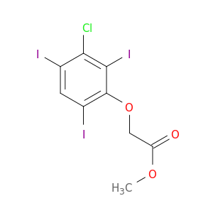 Acetic acid, (3-chloro-2,4,6-triiodophenoxy)-, methyl ester