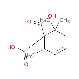 3-Cyclohexene-1,1-dicarboxylicacid, 2,6,6-trimethyl-