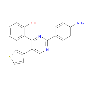 Phenol, 2-[2-(4-aminophenyl)-5-(3-thienyl)-4-pyrimidinyl]-