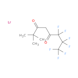 6,6,7,7,8,8,8-heptafluoro-2,2-dimethyl-octane-3,5-dione; lawrencium