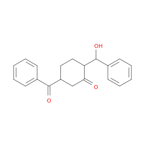 Cyclohexanone, 5-benzoyl-2-(hydroxyphenylmethyl)-