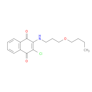 1,4-Naphthalenedione,2-[(3-butoxypropyl)amino]-3-chloro-