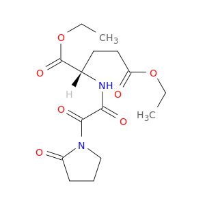 L-Glutamic acid, N-[oxo(2-oxo-1-pyrrolidinyl)acetyl]-, diethyl ester