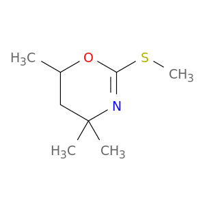 4H-1,3-Oxazine, 5,6-dihydro-4,4,6-trimethyl-2-(methylthio)-