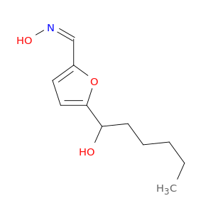 2-Furancarboxaldehyde, 5-(1-hydroxyhexyl)-, oxime, (Z)-