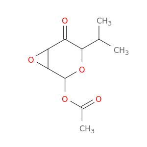 3,7-Dioxabicyclo[4.1.0]heptan-5-one, 2-(acetyloxy)-4-(1-methylethyl)-