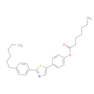 Heptanoic acid, 4-[2-(4-hexylphenyl)-5-thiazolyl]phenyl ester