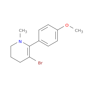 Pyridine, 3-bromo-1,4,5,6-tetrahydro-2-(4-methoxyphenyl)-1-methyl-