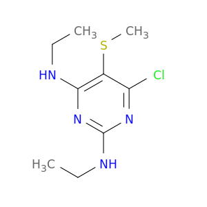 2,4-Pyrimidinediamine, 6-chloro-N,N'-diethyl-5-(methylthio)-