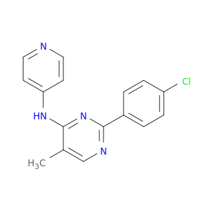 4-Pyrimidinamine, 2-(4-chlorophenyl)-5-methyl-N-4-pyridinyl-
