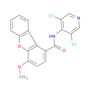 1-Dibenzofurancarboxamide, N-(3,5-dichloro-4-pyridinyl)-4-methoxy-