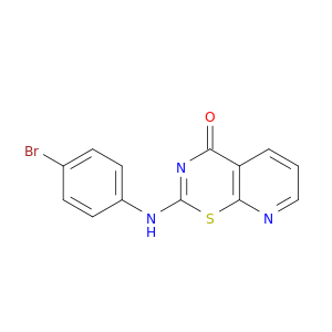 4H-Pyrido[3,2-e]-1,3-thiazin-4-one, 2-[(4-bromophenyl)amino]-