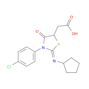 [(2z)-3-(4-chlorophenyl)-2-(cyclopentylimino)-4-oxo-1,3-thiazolidin-5-yl]acetic acid