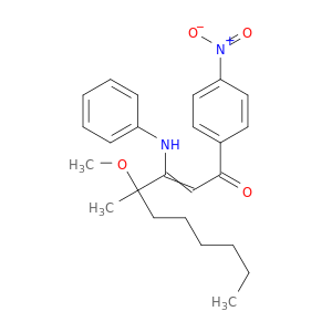 2-Decen-1-one, 4-methoxy-4-methyl-1-(4-nitrophenyl)-3-(phenylamino)-