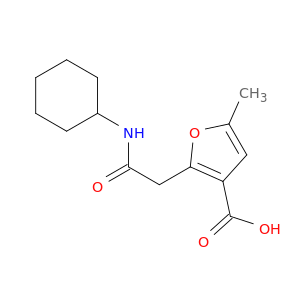 3-Furancarboxylic acid, 2-[2-(cyclohexylamino)-2-oxoethyl]-5-methyl-