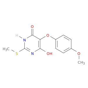 2-(甲硫基)-5-(4-甲氧基苯氧基)嘧啶-4,6-二醇