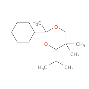 1,3-Dioxane, 2-cyclohexyl-2,5,5-trimethyl-4-(1-methylethyl)-