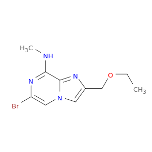 Imidazo[1,2-a]pyrazin-8-amine, 6-bromo-2-(ethoxymethyl)-N-methyl-