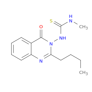 Thiourea, N-(2-butyl-4-oxo-3(4H)-quinazolinyl)-N'-methyl-