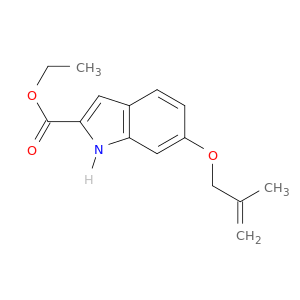1H-Indole-2-carboxylic acid, 6-[(2-methyl-2-propenyl)oxy]-, ethyl ester