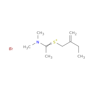 Sulfonium, [1-(dimethylamino)ethylidene](2-methylenebutyl)-, bromide
