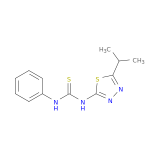 Thiourea, N-[5-(1-methylethyl)-1,3,4-thiadiazol-2-yl]-N'-phenyl-