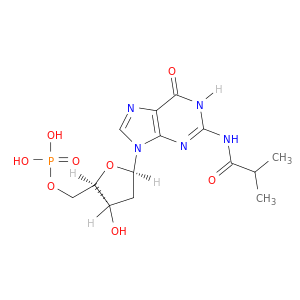 5'-Guanylic acid, 2'-deoxy-N-(2-methyl-1-oxopropyl)-